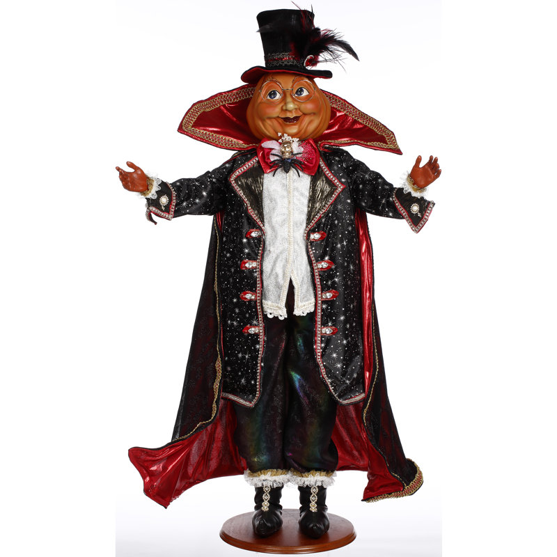 Figurine de tête de citrouille inspirée de l'automne