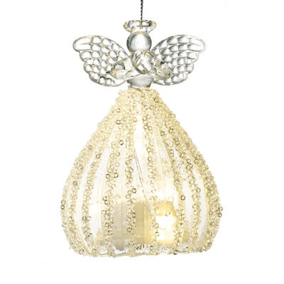 Glass Lighted Hanging Figurine Ornament