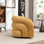 Fauteuil demi-tonneau rembourré et pivotant-1711897630