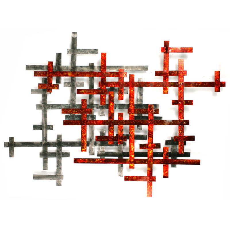 Handmade Modern Abstract Wall Decor on Metal
