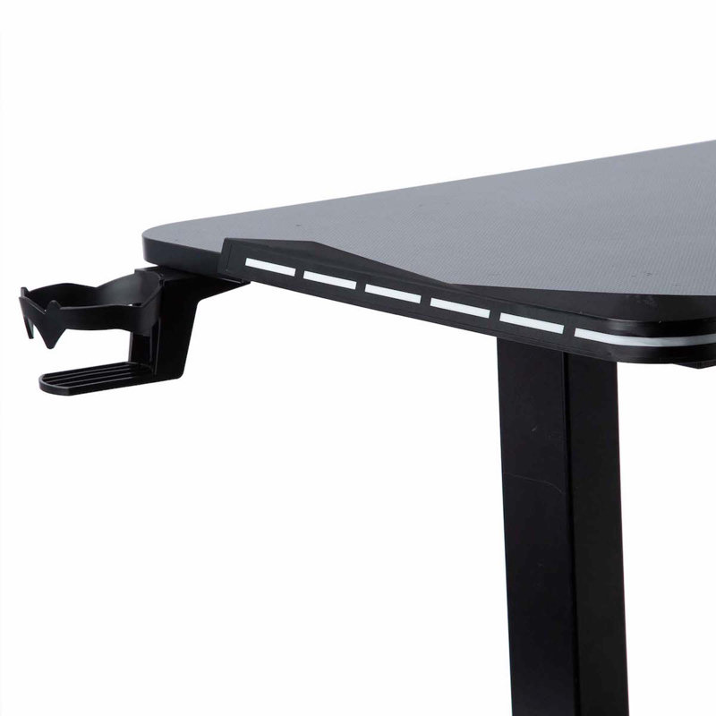 Bureau d'ordinateur en bois massif Harshni