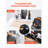 6 Gallon Air Compressor, 1.7HP 2.3CFM @ 90PSI Portable Pancake Air Compressor And 150PSI Max Working Pressure, Oil-Free Compressor Tank For Tire Inflation, Spray Painting, Woodwork Nailing, 120V