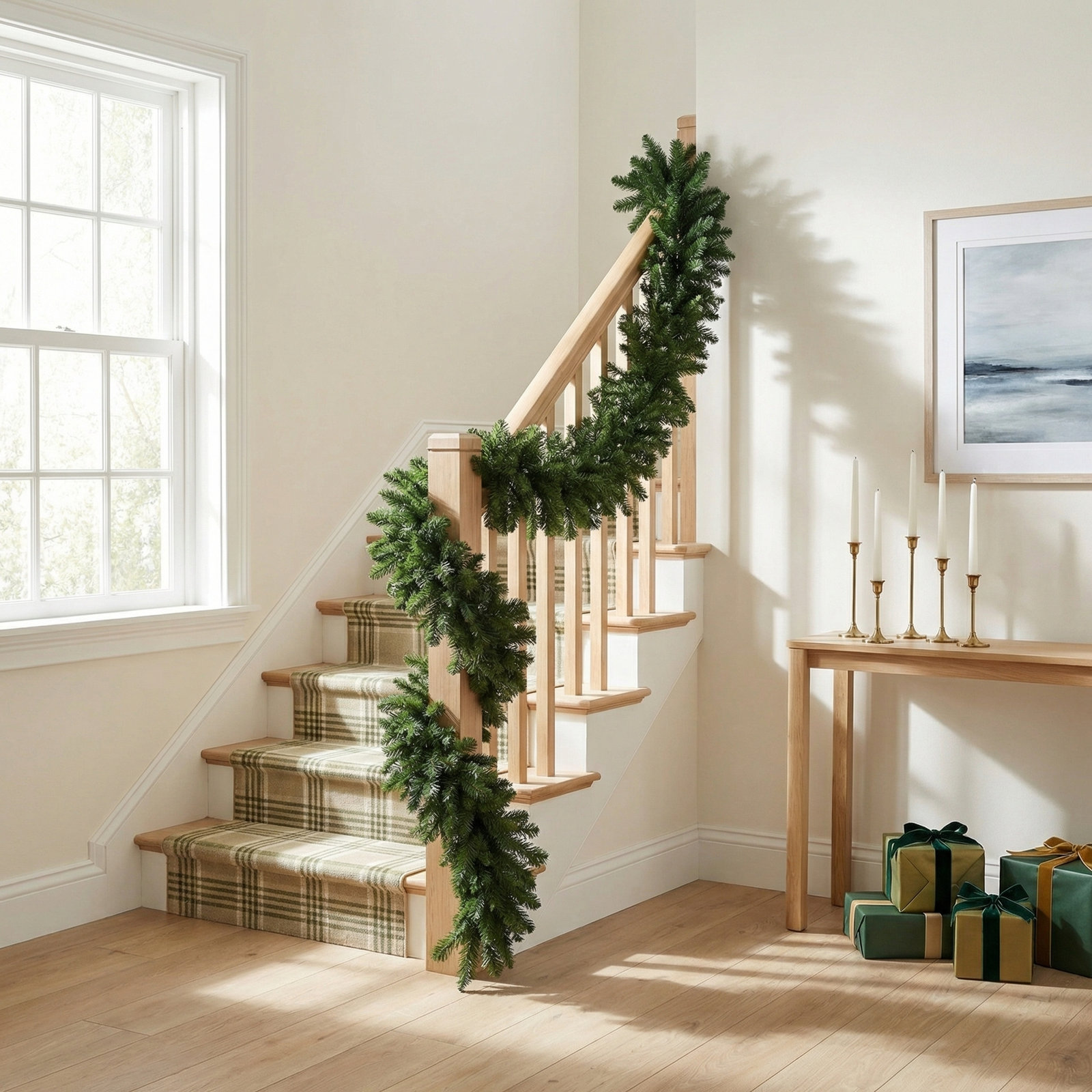 50' Oregon Fir Garland, 50', Unlit