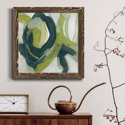 Toile encadrée Verdigris Motion IV-Premium - prête à être accrochée