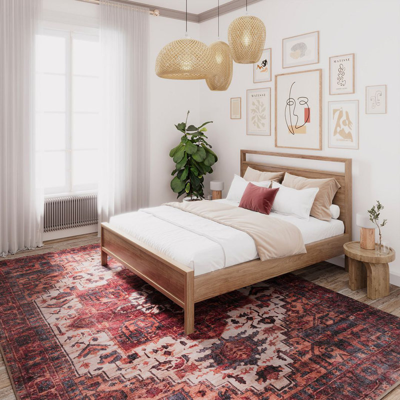 Vintage Look Area Rug, Rectangle 120 x 170 cm