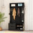 Hall Tree with 6 Hooks,Coat Hanger, Entryway Bench, Storage Bench,for Entrance, Hallwa,black