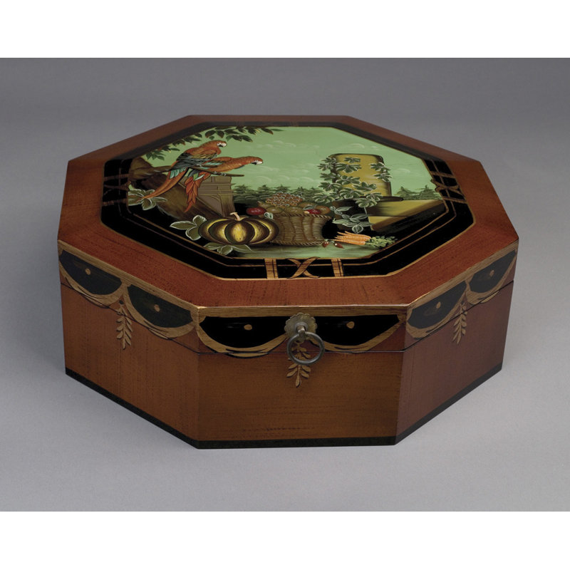 Parrots Octagonal Decorative Box