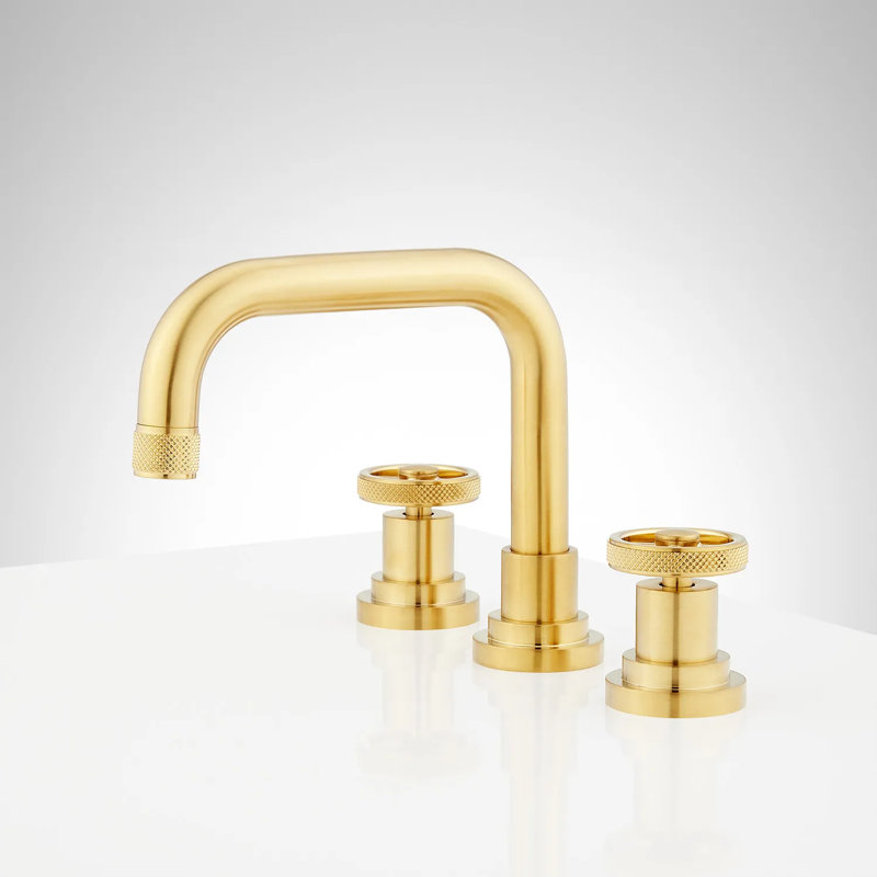 Hendrix Widespread Bathroom Faucet, Gold