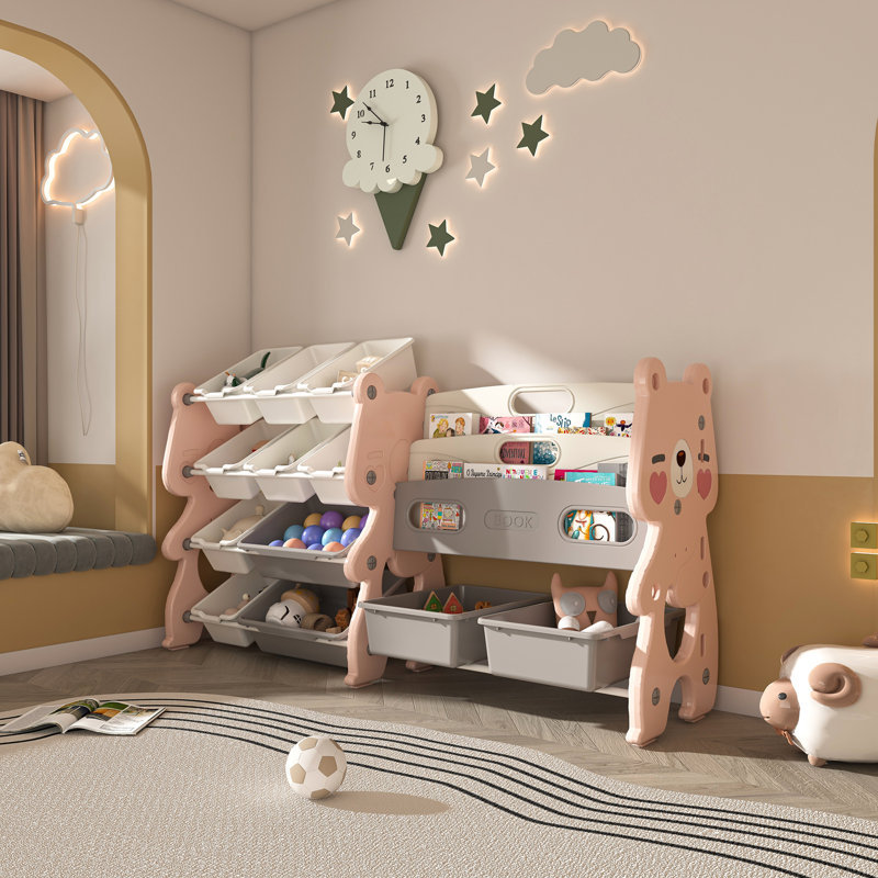 Rangement pour jouets pour enfants, Rose