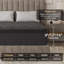Matelas hybride mi-ferme de 35,5 cm (14 po) avec ressorts ensachés à 5 zones, mousse à mémoire de forme et soulagement des points de pression, matelas livré dans une boîte-38698497-36834358