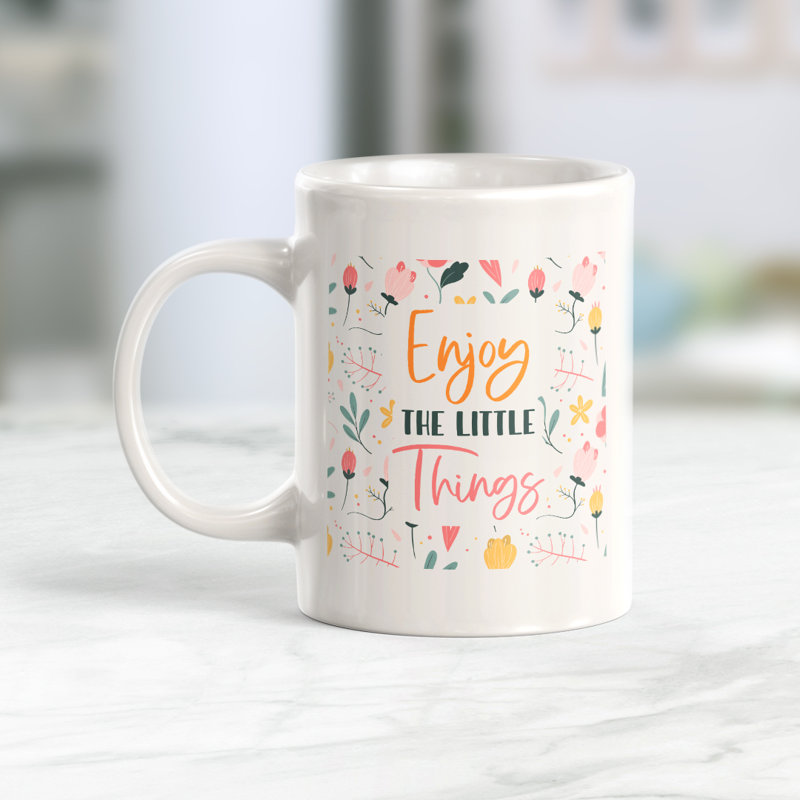 Tasse à café Enjoy the Little Things, 11 oz, Céramique