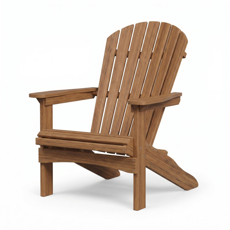 Chaise Adirondack Ketcham, Acajou antique