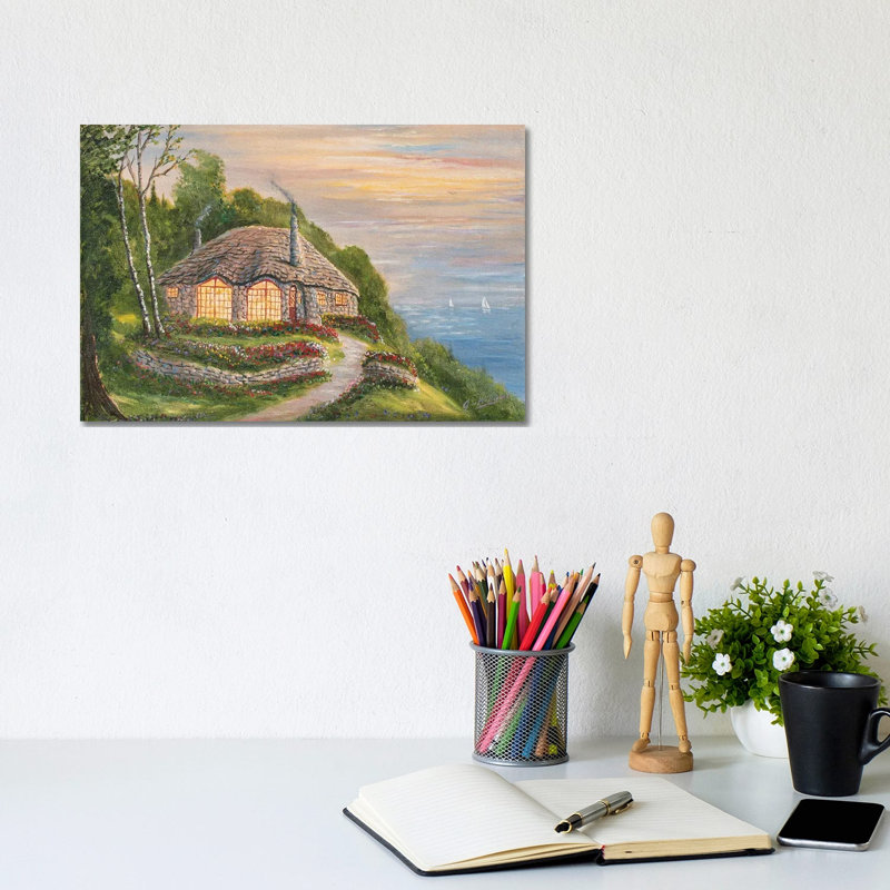 Charlevoix Cottage by Jim Williams - Wrapped Canvas Painting, 20.32 cm H x 30.48 cm W
