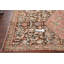 Tapis de bois one-of-kind à la main noué la avant 1900 : bakhtiari brun 4 pi 5 po x 9 pi zone de laine 3 po
