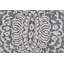Tapis gris en laine noué à la main de conception unique 8 pi 11 po x 12 pi