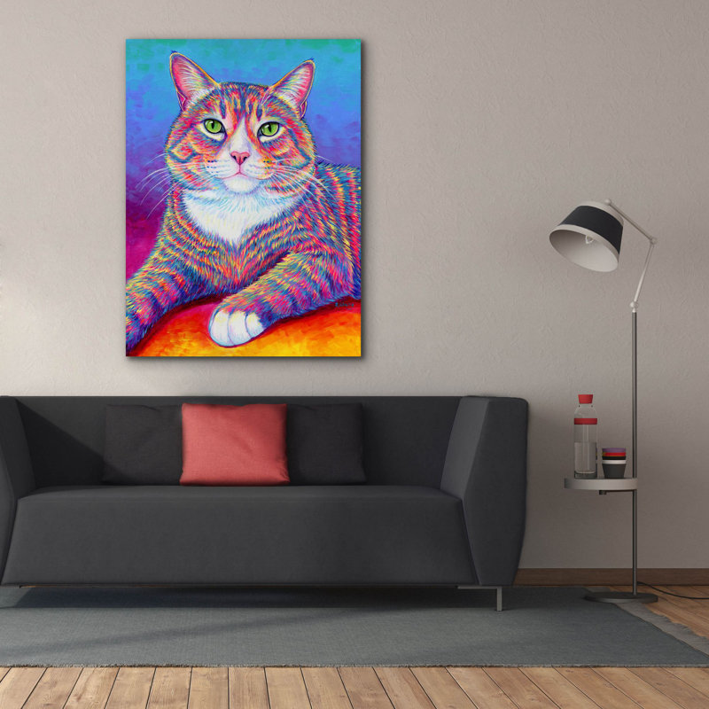 Sur toile, H 54 po x l 40 po x P 1,5 po