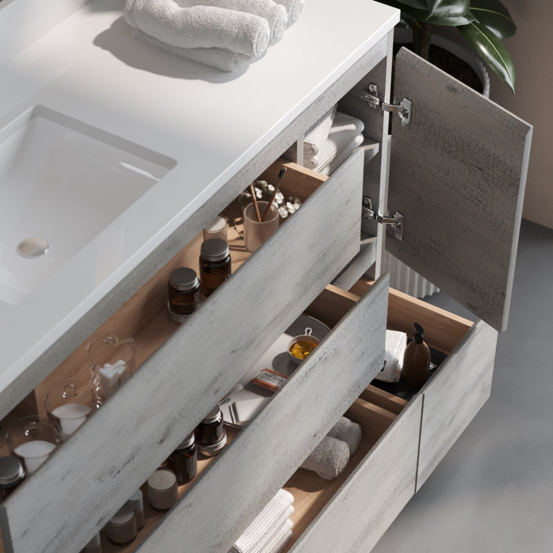 Vamo x 20 po Meuble-lavabo simple, Gris