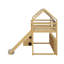 Lit mezzanine simple en forme de maison avec tente-1129951027