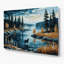 USA State Minnesota Blue Metal Wall Art-1232133435