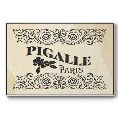 Antique French Label III, reproduction d'art sur toile