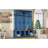 Farmhouse Hall Tree with 4 Hidden Hanging Hooks, Versatile Walnut Seating Bench with 8 Doors, Entryway Shoe Cabinet with Open Compartment-129768473