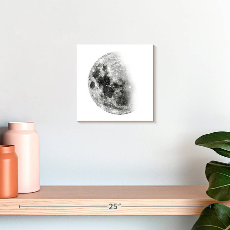 Lune d'Oberle décroissante I, H 10 po x l 10 po