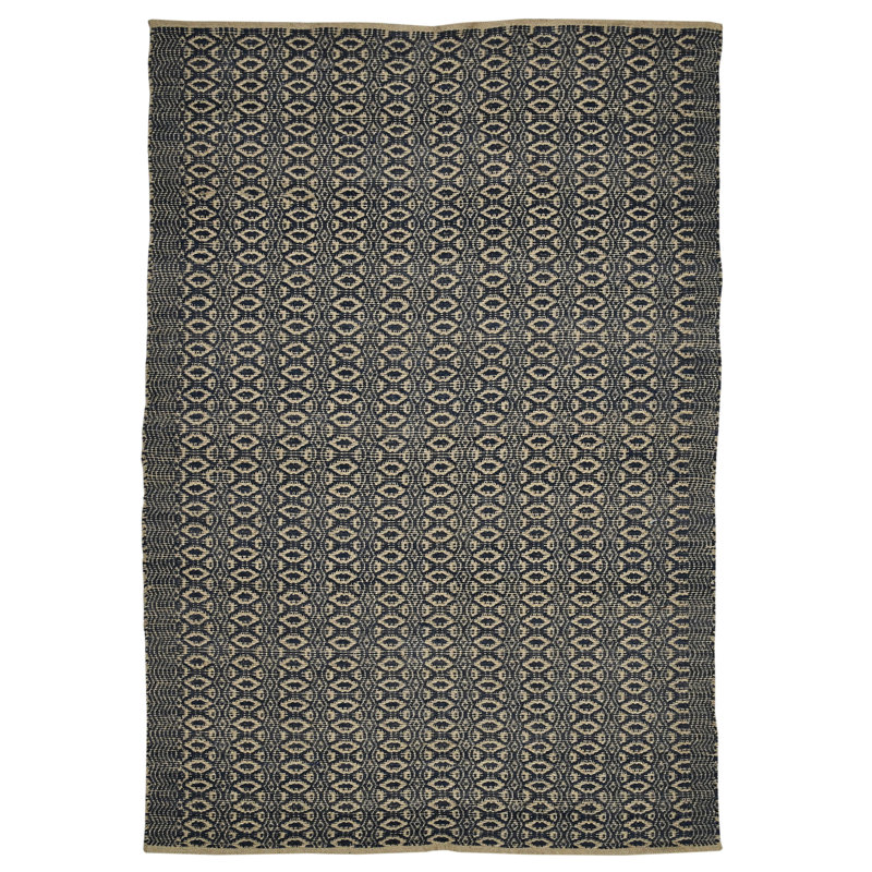 Tapis écologique en mélange de jute tissé à la main et à faible densité Bertrand, Rectangle 5 pi x 8 pi