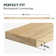 Bartlum Sturdy Solid Hevea Wood Block Countertop for Workbenches