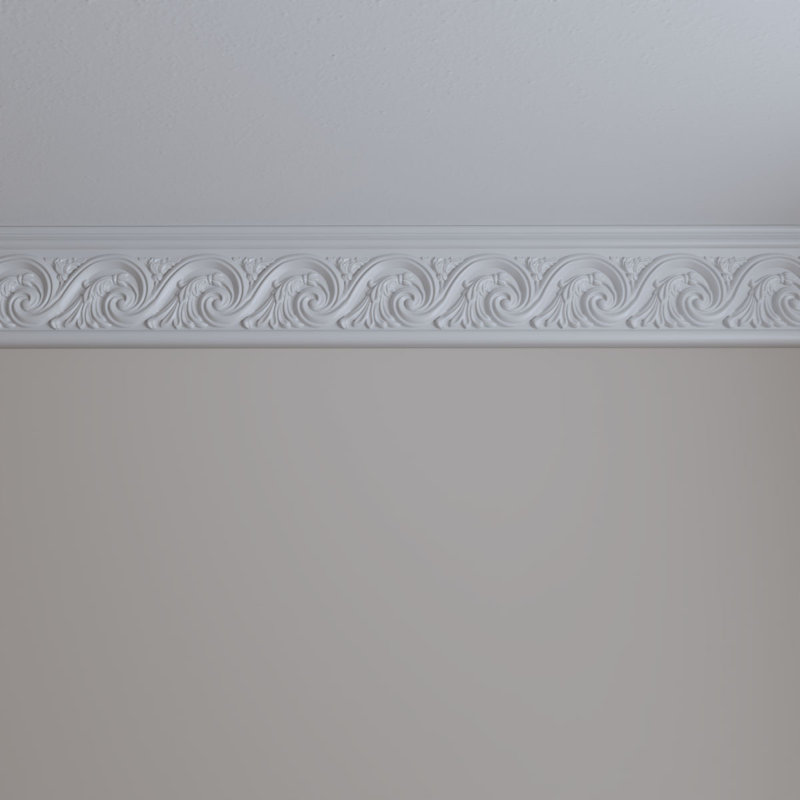 Primed White Polyurethane Crown Chair Rail Moulding