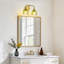 Luminaire de meuble-lavabo moderne 21 "avec abat-jour en verre pétale vert-899511063-898368479