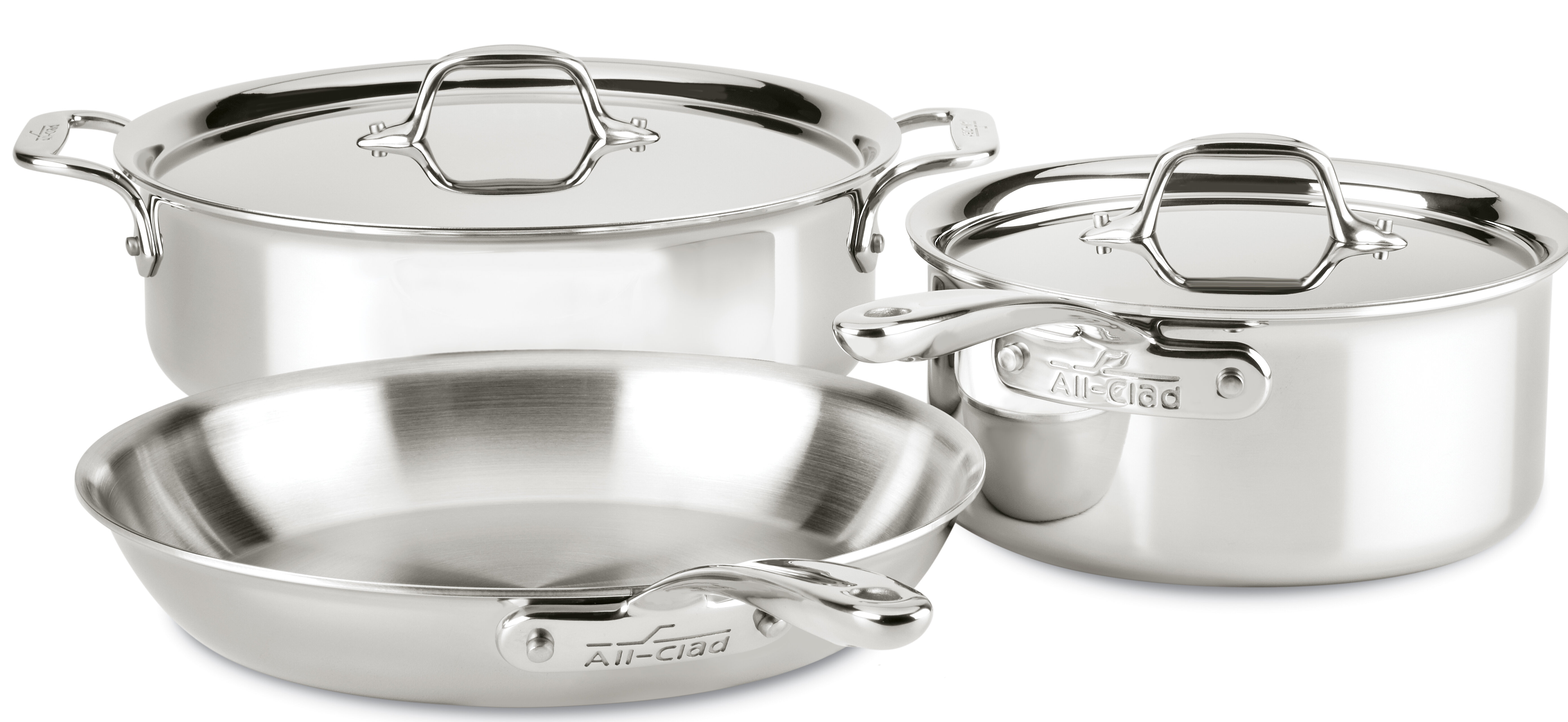All-Clad D3™ Stainless 10 Piece Stainless Steel Cookware Set & Reviews