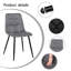 Nero Upholstered Dining Chairs With Metal Legs-835765627