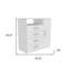  Commode combinée 36 po à quatre tiroirs avec tablette ouverte 36 po