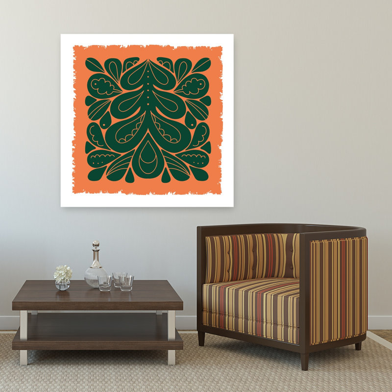 Impression d'art mural Nordic Folk Tree, 48" H x 48" W