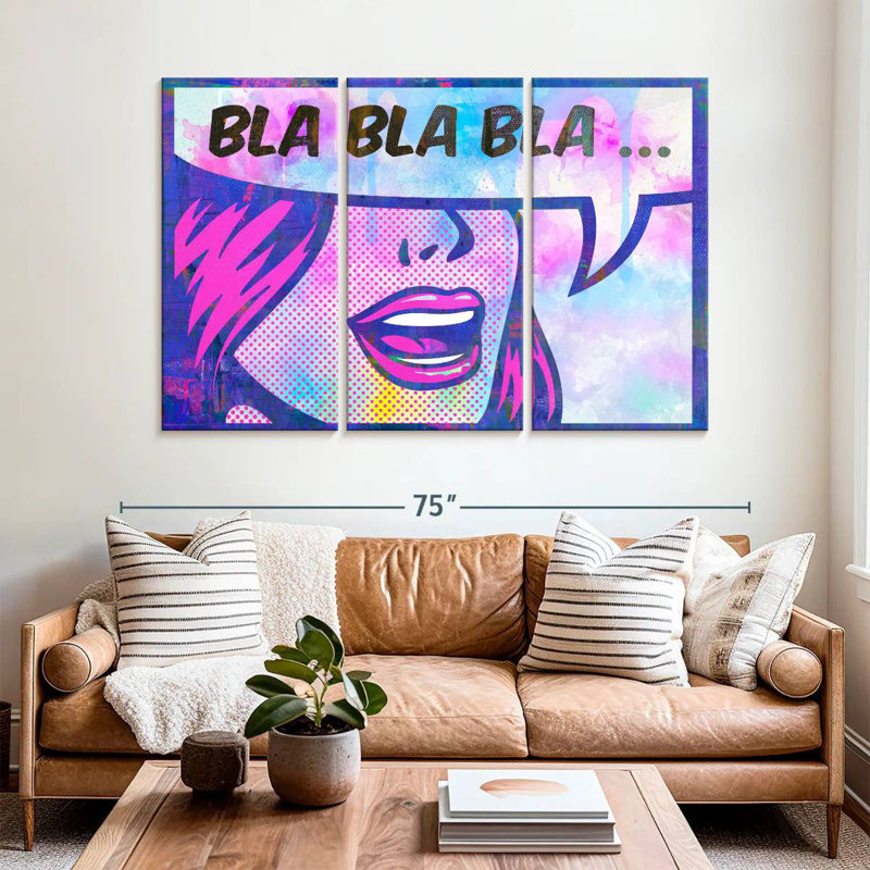 Tergel Bla Bla Bla, 42" H x 65" W