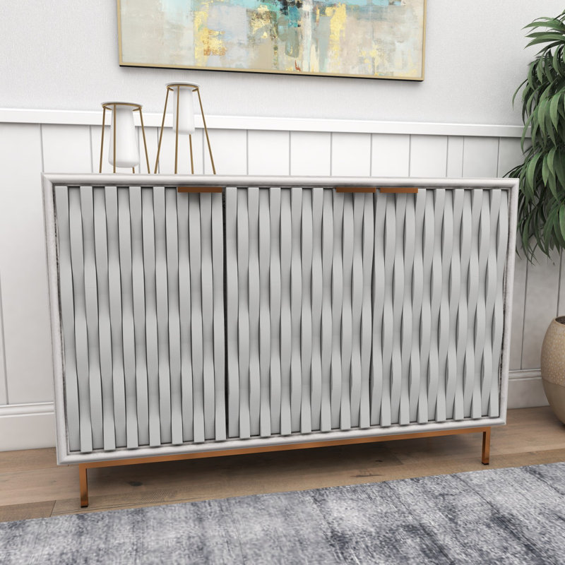 Armoire contemporaine en panneau de fibres à densité moyenne Darey