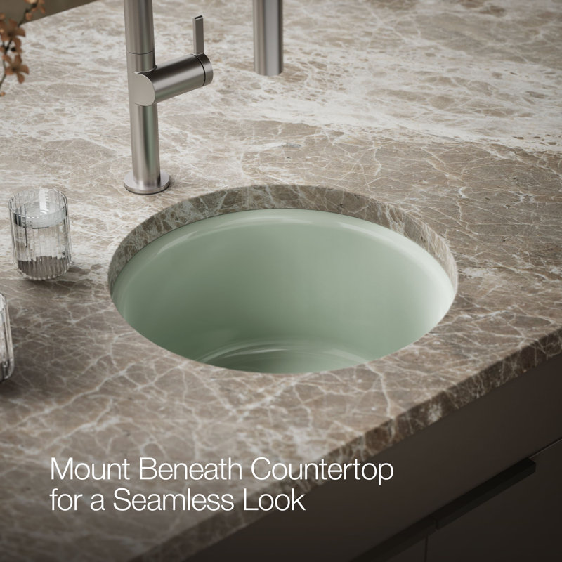 Porto Fino™ Top-Mount/Under-Mount Bar Sink, Aspen Green