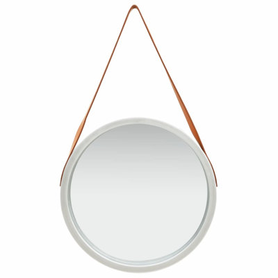 Hanging Mirror Height Adjustable Wall Mirror Bathroom Mirror Round -  August Grove®, A86D058C2DAE4CA1906EEEAFE0443583