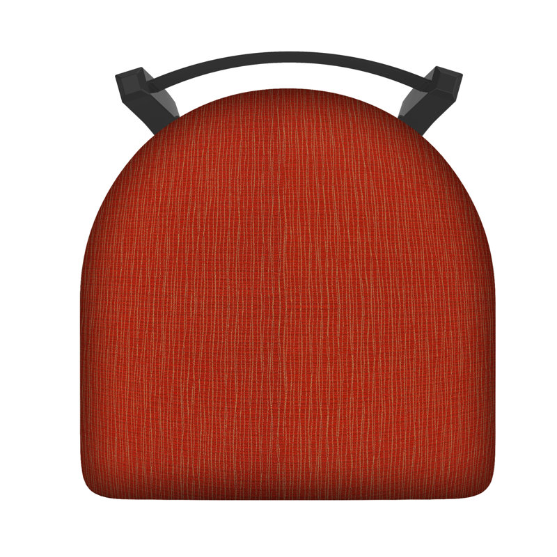 Tabouret de coiffeuse en métal Catalina, Étain, Tissu graphique coquelicot