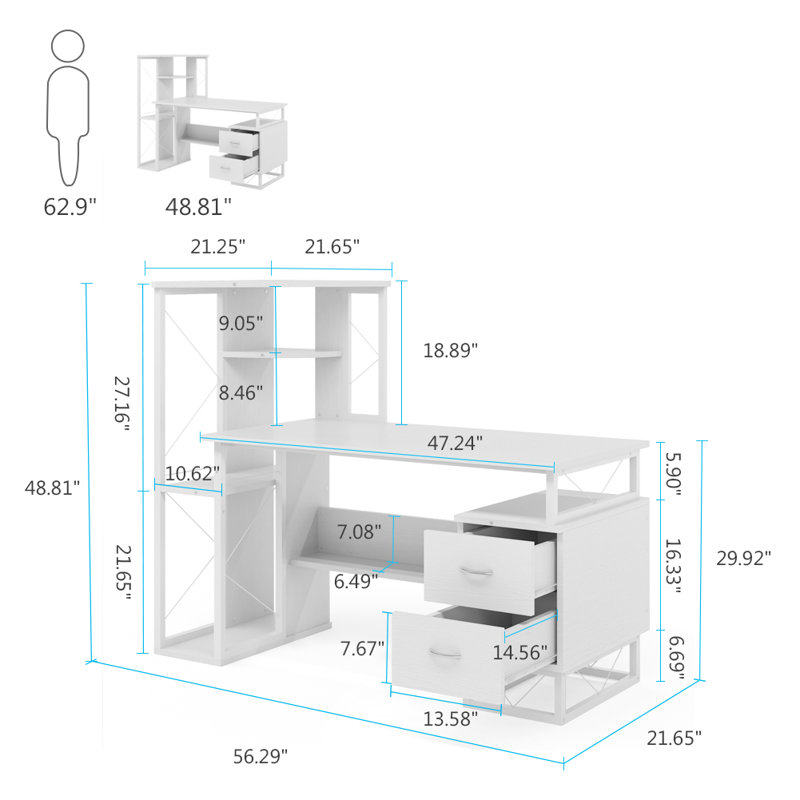 Bureau Evelett, Blanc