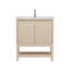 Meuble-lavabo simple 30 "avec comptoir en porcelaine et lavabo Mena, pré-assemblé-968808383