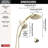 7-Setting PivotPro 3-in-1 Combination Shower Head with ProClean High Pressure Spray 1.75 GPM Polished Nickel-116423689