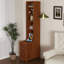 Table de bout avec 3 tiroirs, table de coin avec 4 tablettes ouvertes, table d'appoint haute pour chambre à coucher et coin