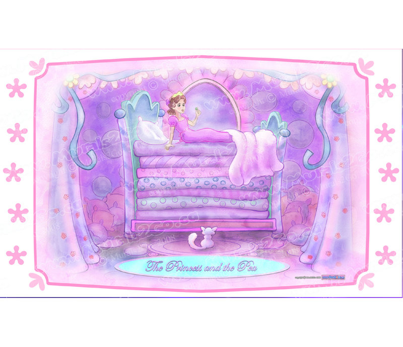 Adhésif décoratif princesse pois, H 22 po x l 36 po