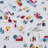 4 PCS Queen Printed Sheet Set White Village Print-125981242