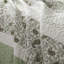 Couette King/King 6 avec coussins décoratifs en bordure de coton sauge -