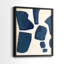 Impression encadrée bleue I-Premium - prêt à accrocher - aucun clou requis - aucun clou requis-108020472-108020470