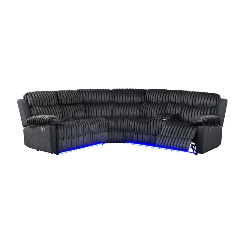 Canapé modulaire, Black Upholstered