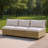 Weather - Resistant Outdoor Wicker Loveseat With Galvanized Steel Frame, Olefin Cushions For Patio-1467572070