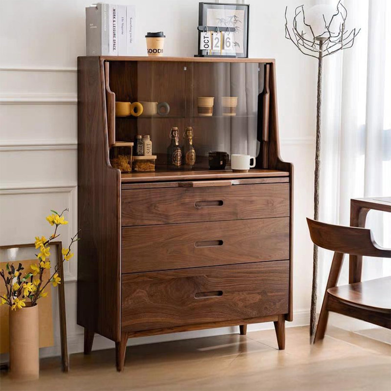 Armoire d'appoint en verre clair
